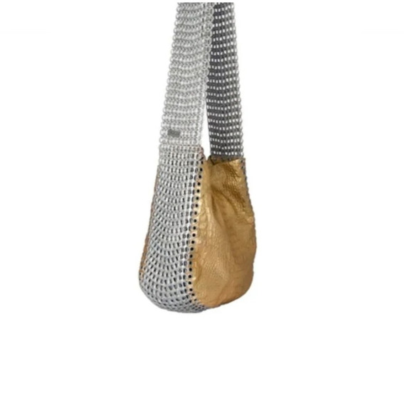 Dalaleo JAGGER SUPREME CROSSBODY HOBO IN REPURPOSED LEATHER - Picture 12 of 12